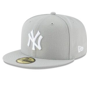 New Era Light Gray Cap with White Emblem